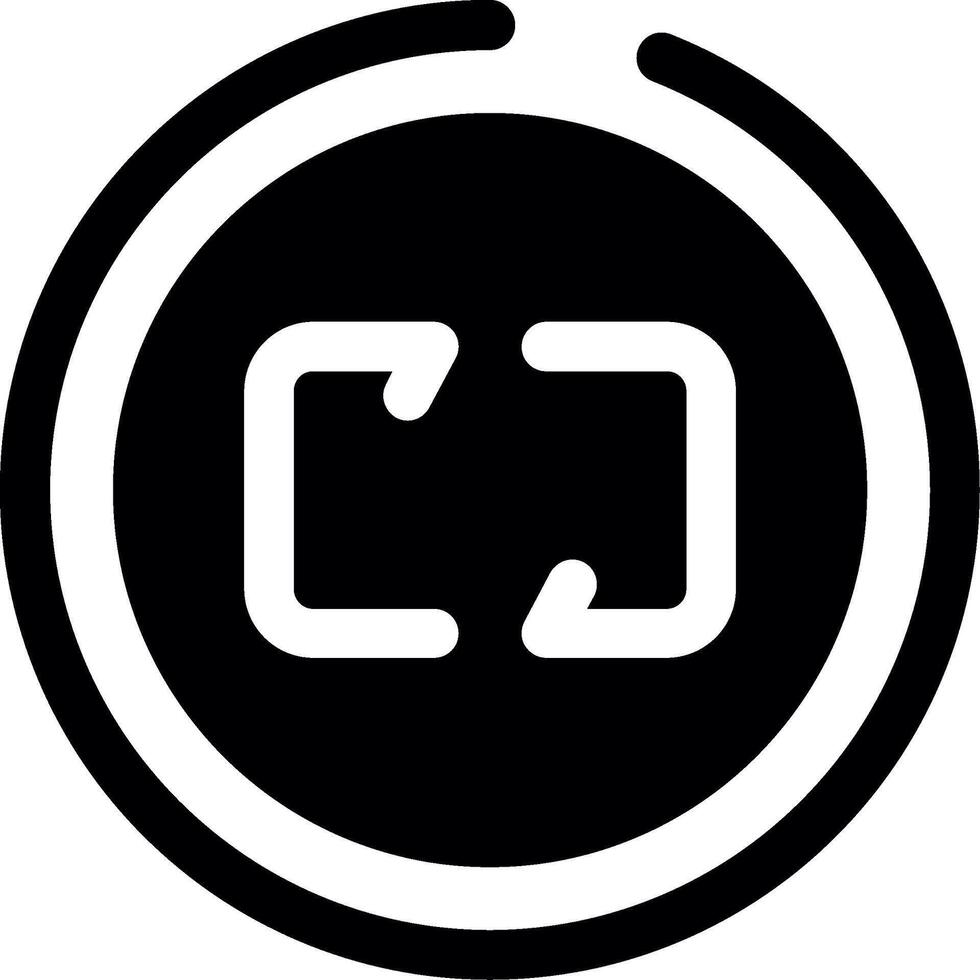 Refresh Glyph Icon vector