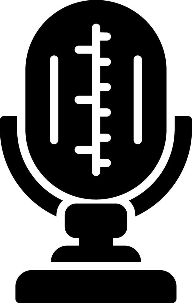 Microphone Glyph Icon vector
