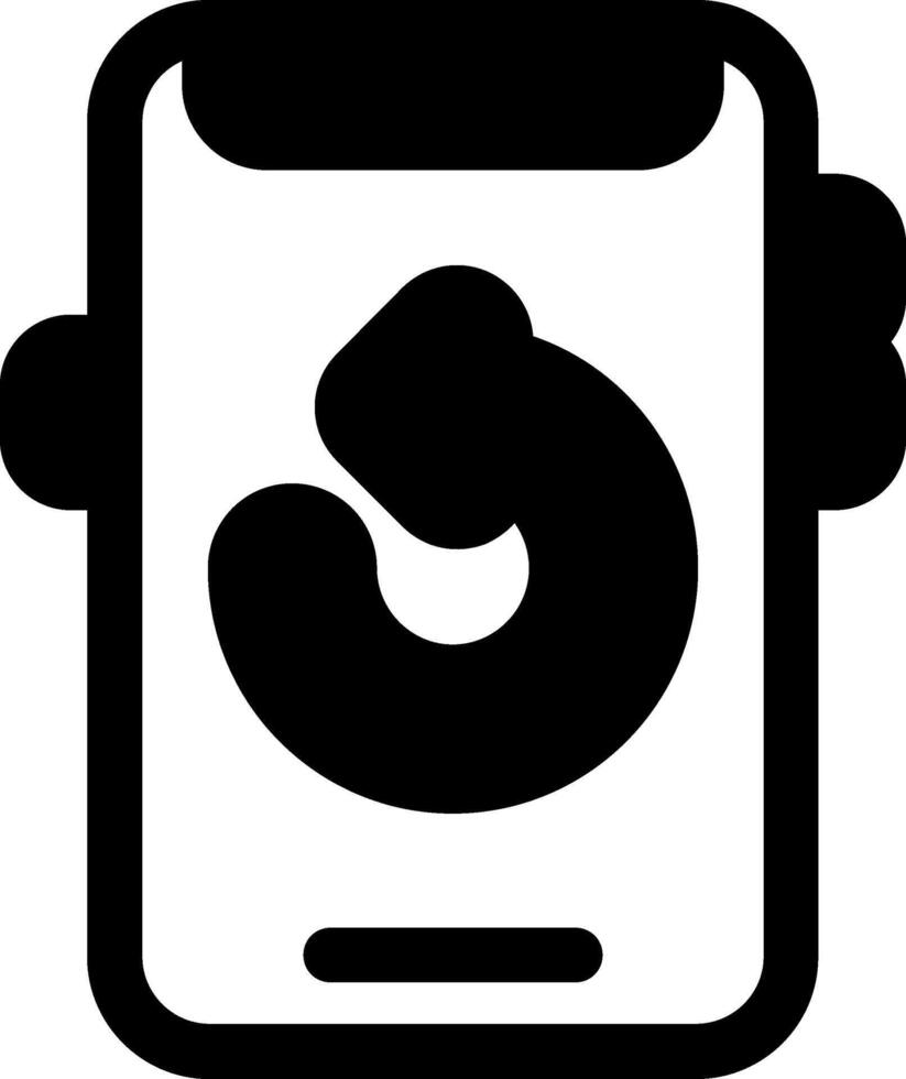 Redo Glyph Icon vector