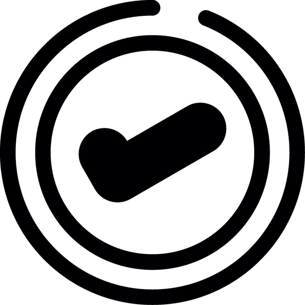 Approve Glyph Icon vector