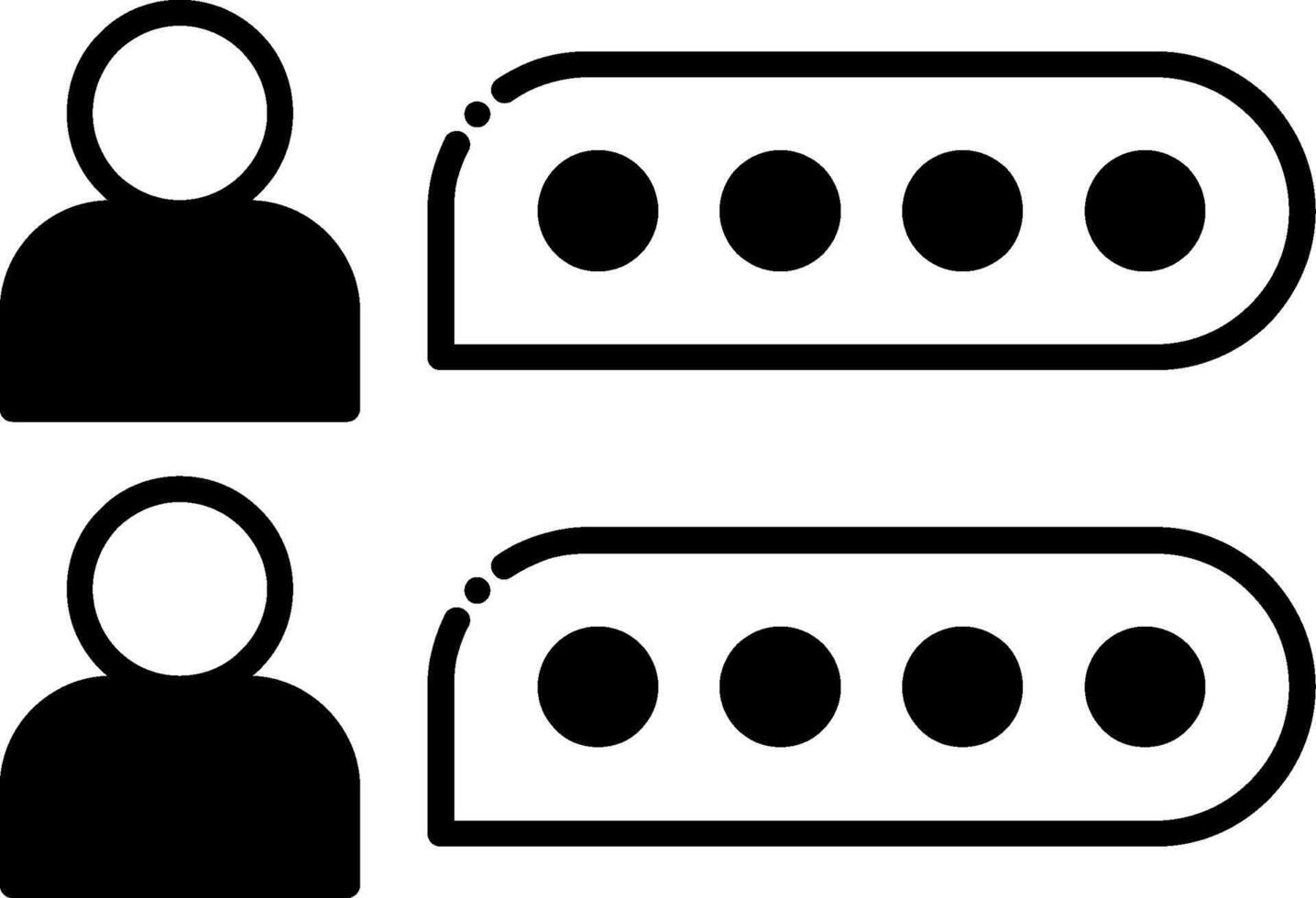 Comment Glyph Icon vector