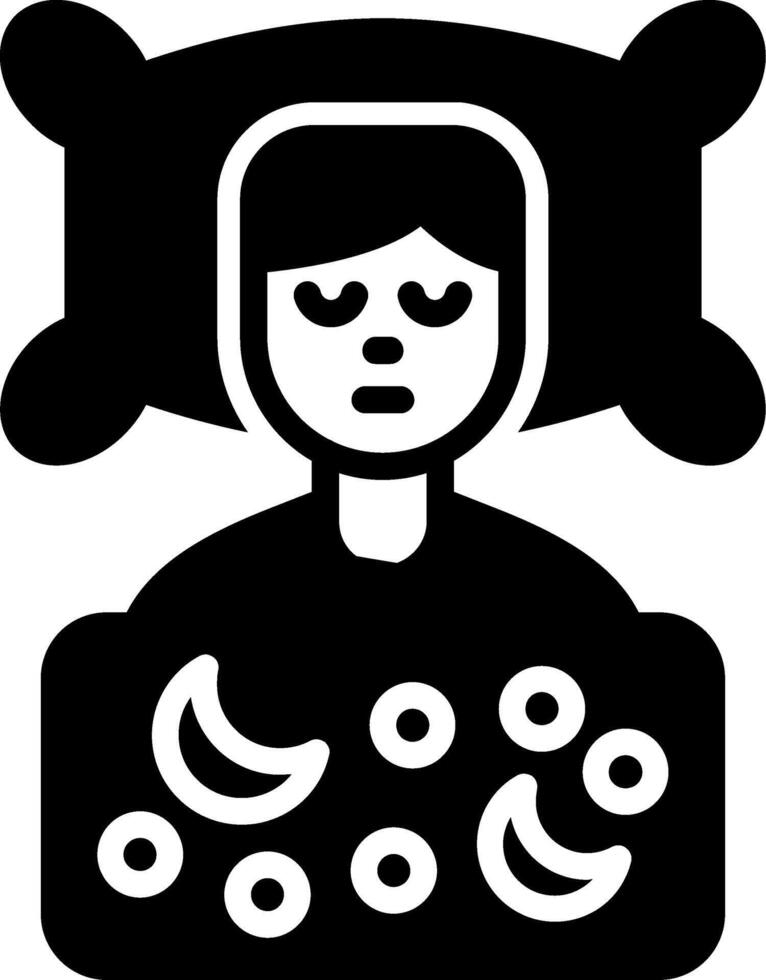 Sleep Glyph Icon vector