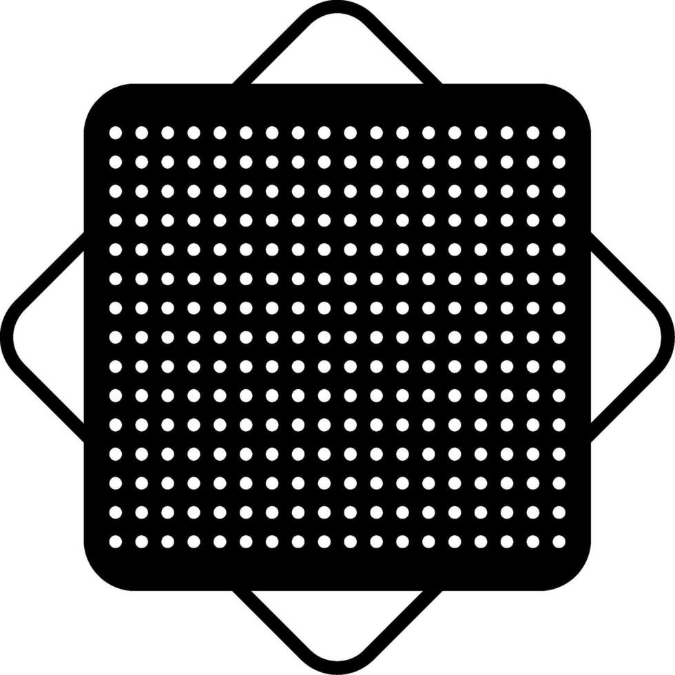 Sandpaper Glyph Icon vector