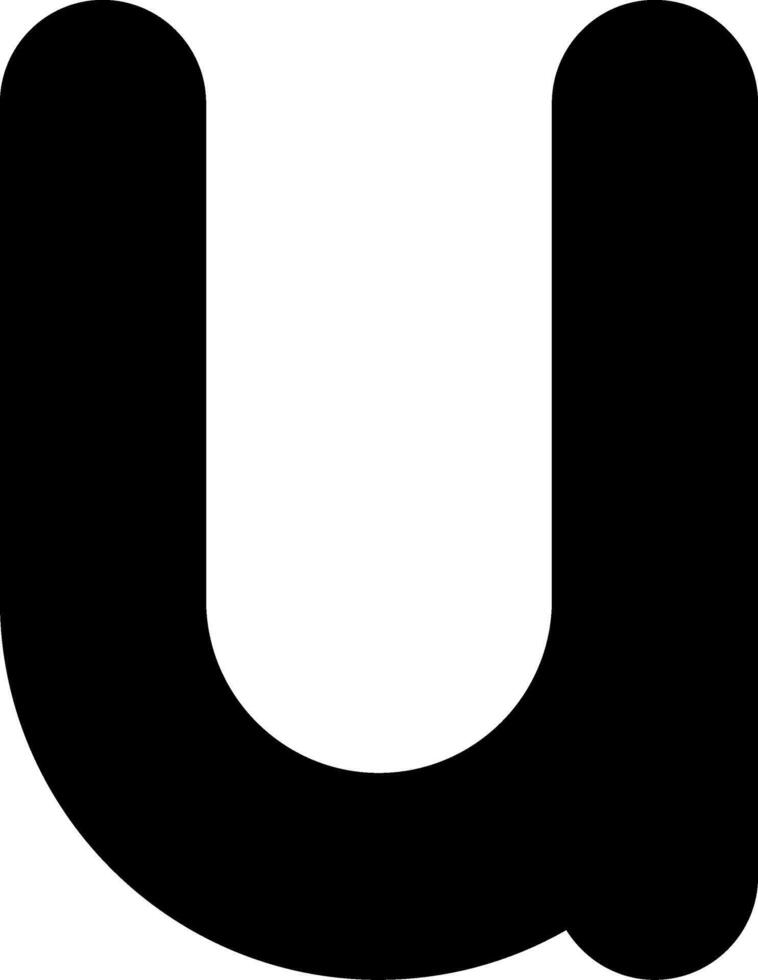 Small u Icon vector