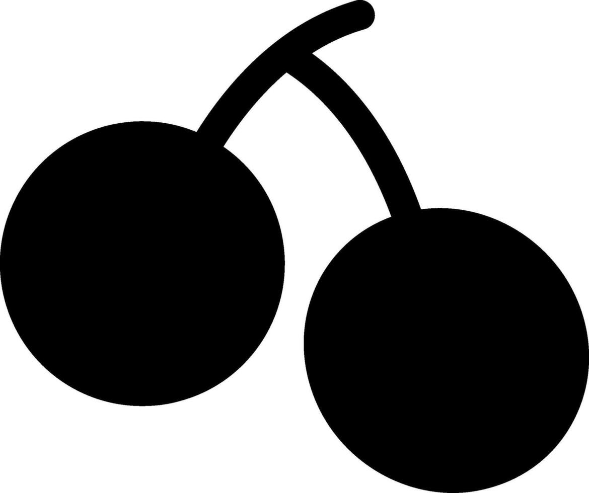Cherry Glyph Icon vector