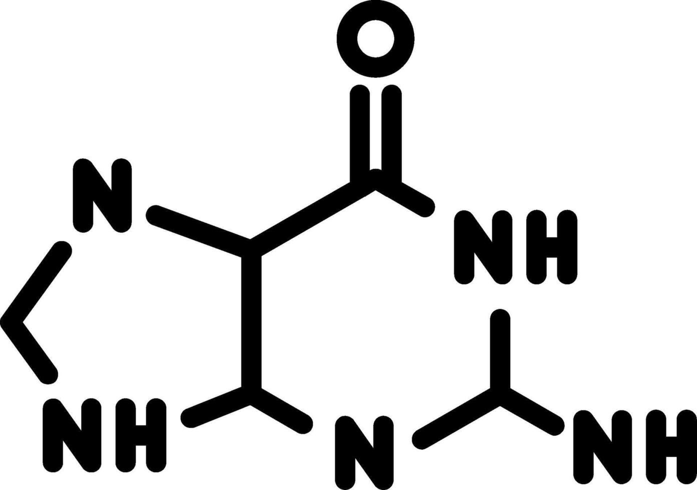 Guanine Glyph Icon vector