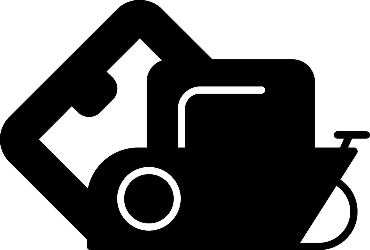 Belt Sander Glyph Icon vector