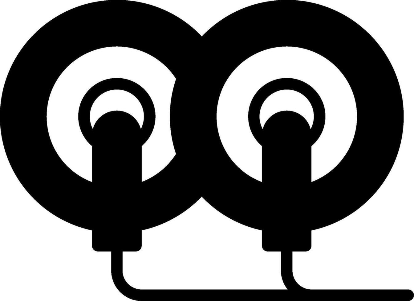 Electrode Glyph Icon vector