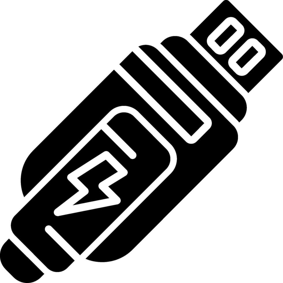 Flash Drive Glyph Icon vector