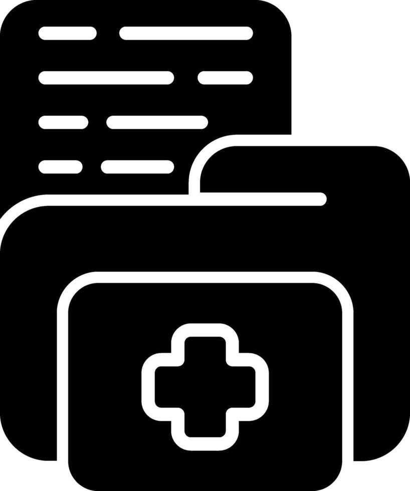 Folder Glyph Icon vector
