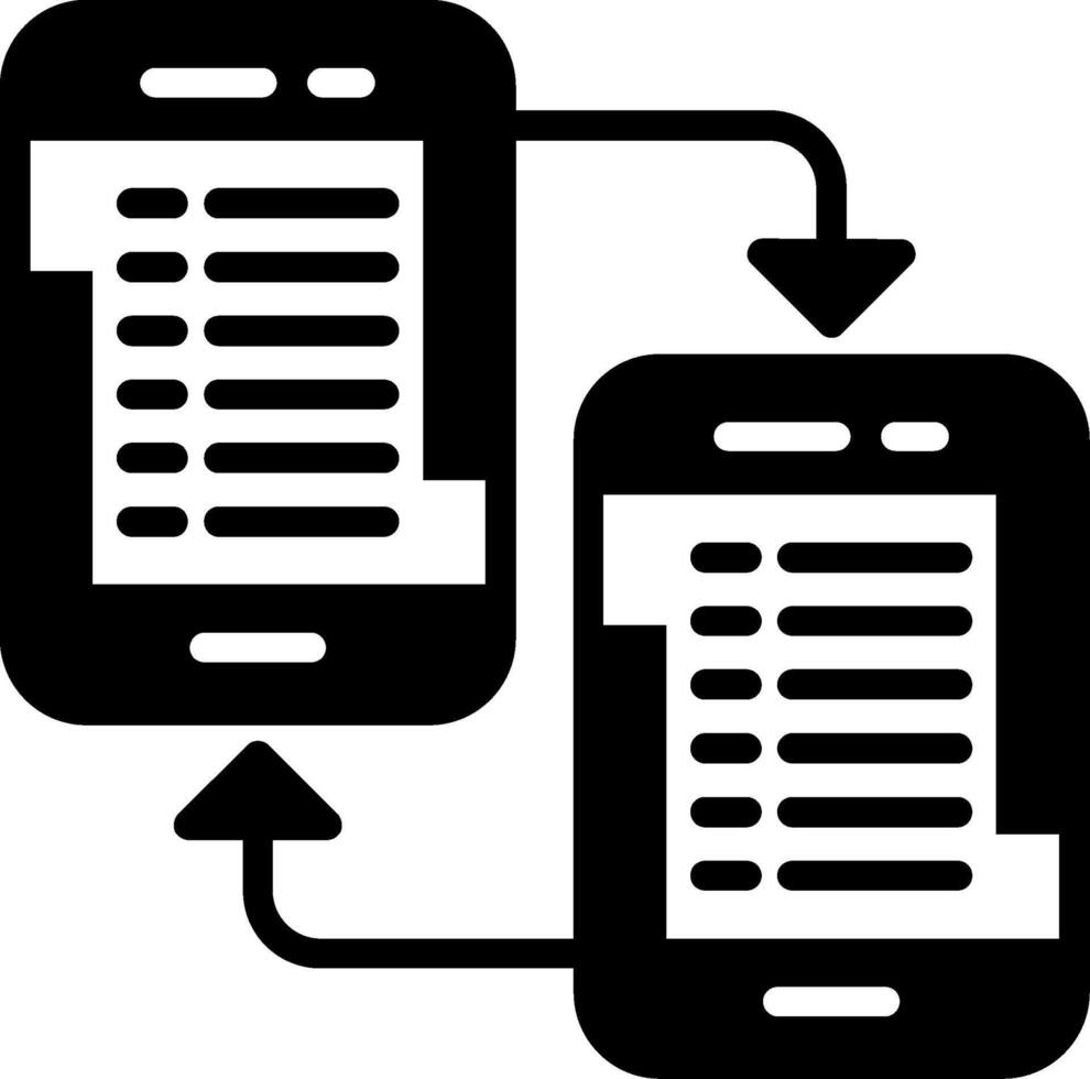 Network Glyph Icon vector