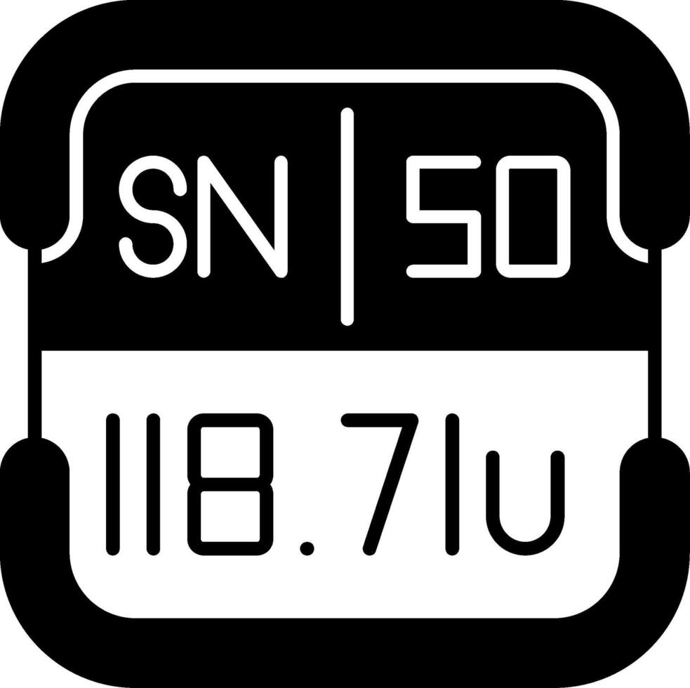 Tin Periodic Table Element vector