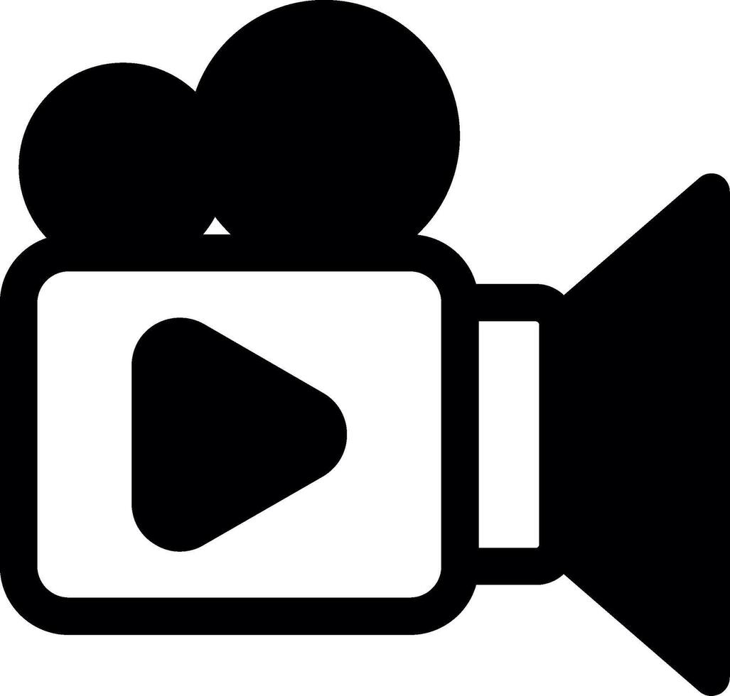 Camera Glyph Icon vector
