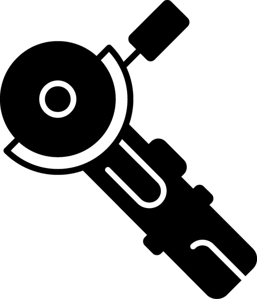 Angle Grinder Glyph Icon vector