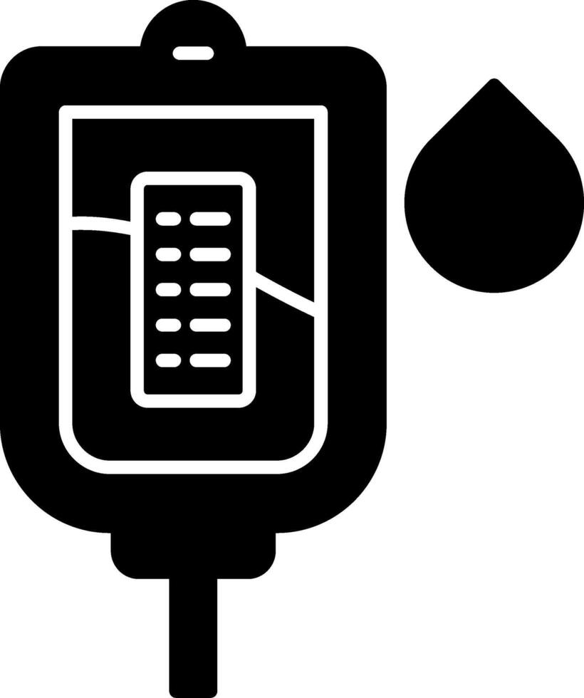 Blood Donation Glyph Icon vector