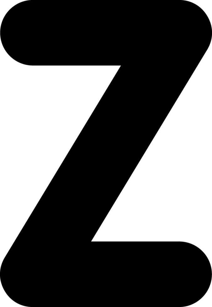 Small z Icon vector