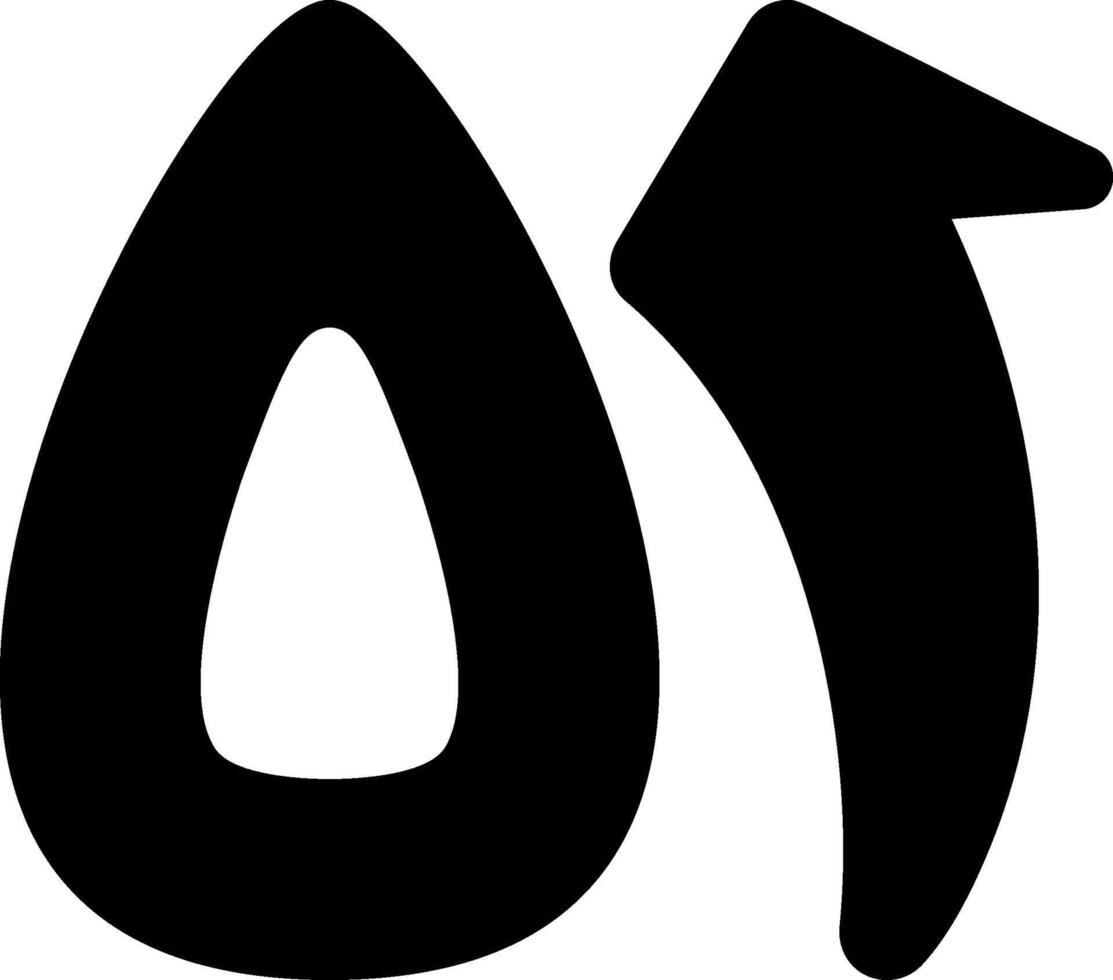 Wahid wa Khamsoon Glyph Icon vector
