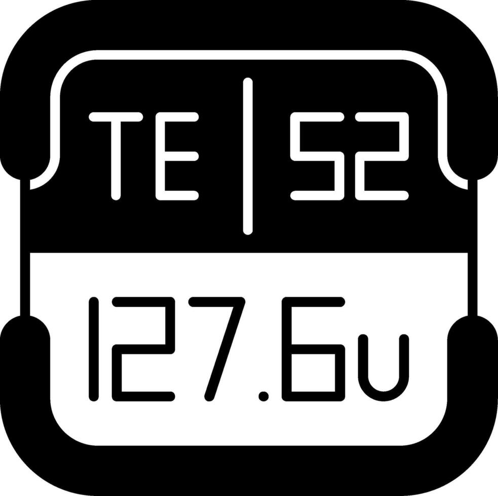 Tellurium Periodic Table Element vector