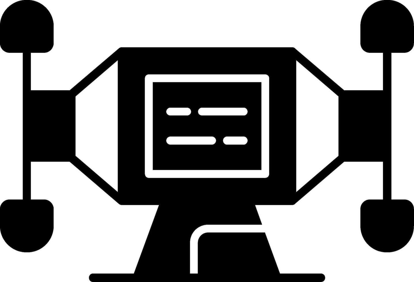 Bench Grinder Glyph Icon vector