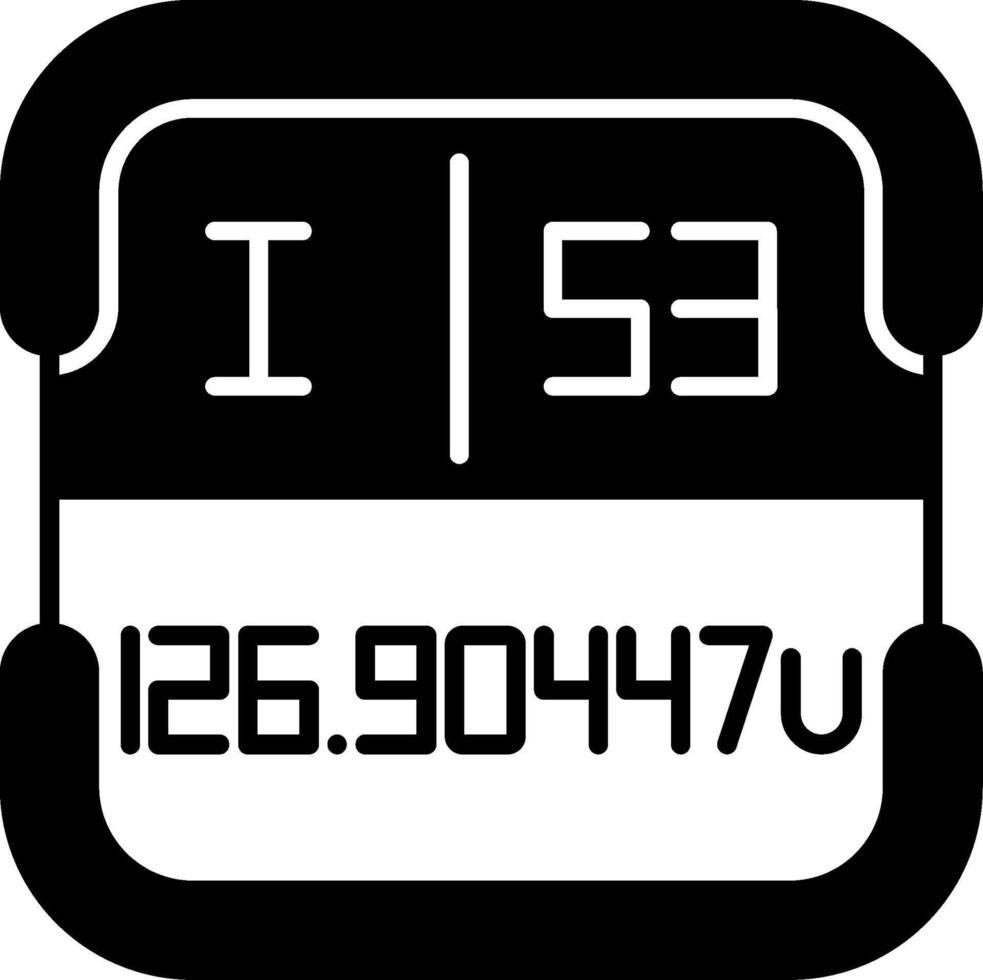Iodine Periodic Table Element vector