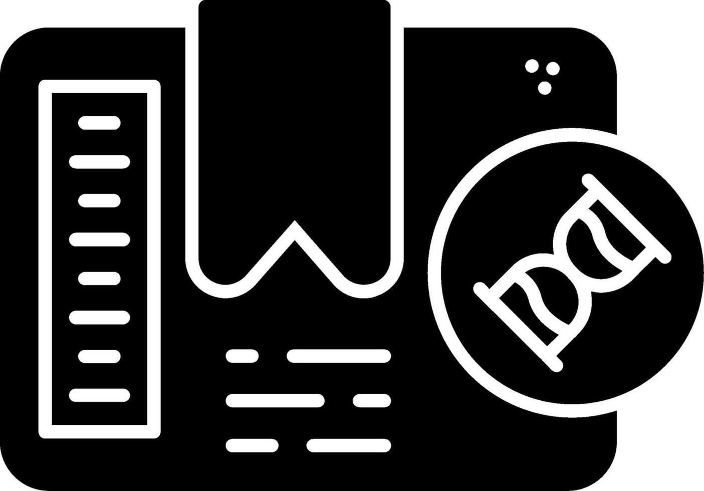 Best Before Date Glyph Icon vector
