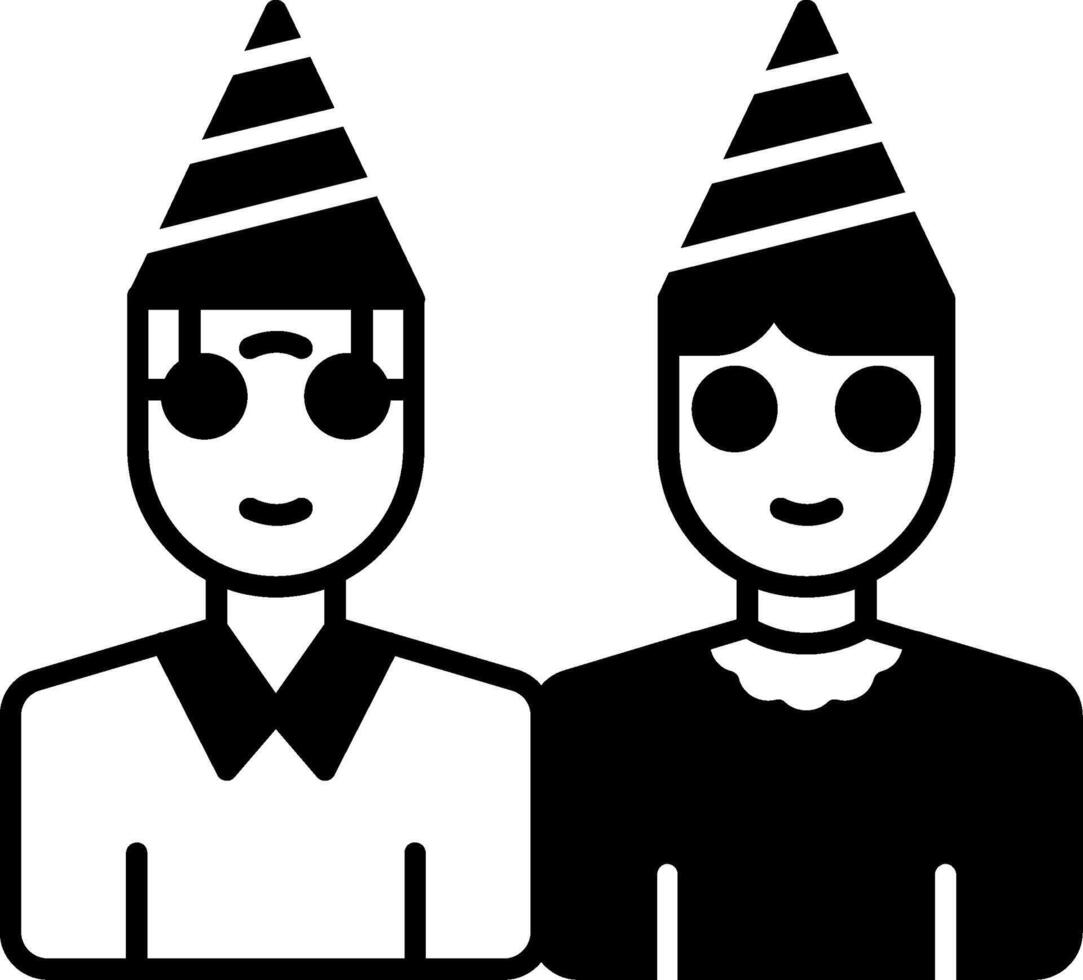 Birthday Parties Glyph Icon vector