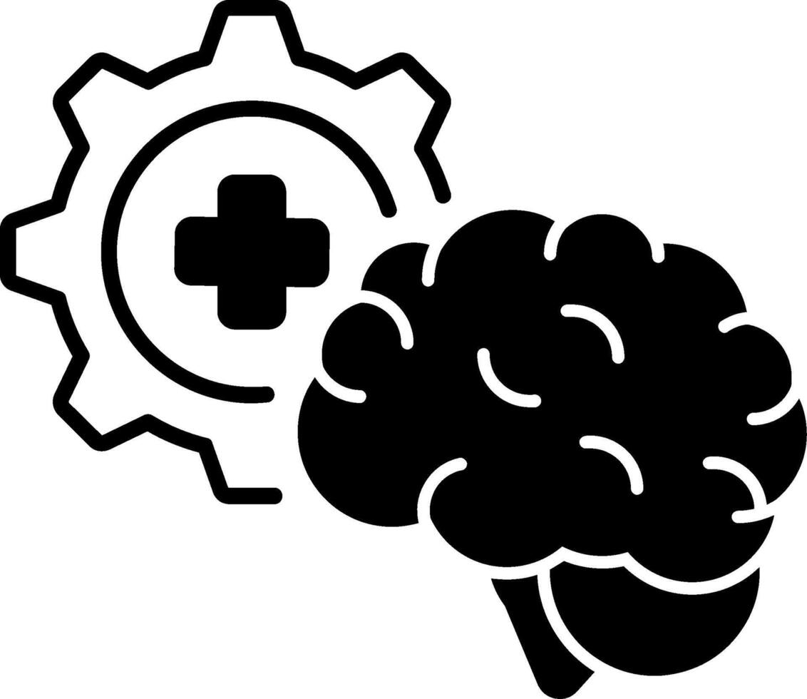 Behavioral Health Glyph Icon vector