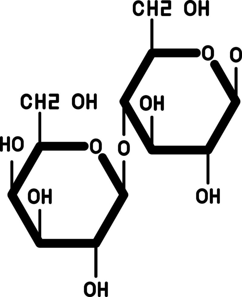Lactose Glyph Icon vector