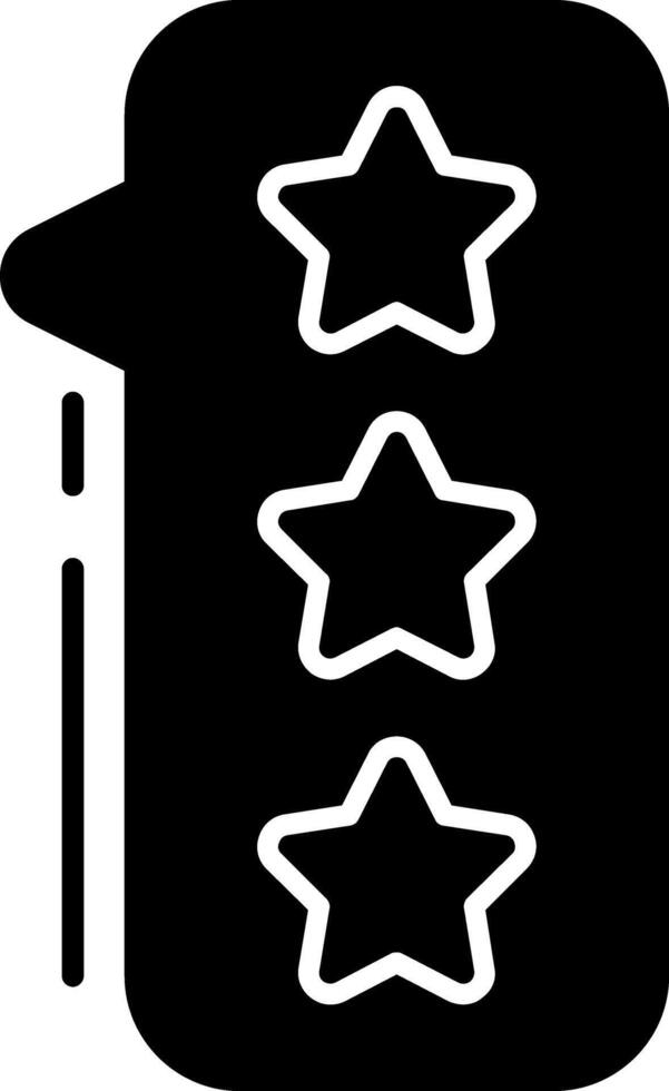 Review List Glyph Icon vector