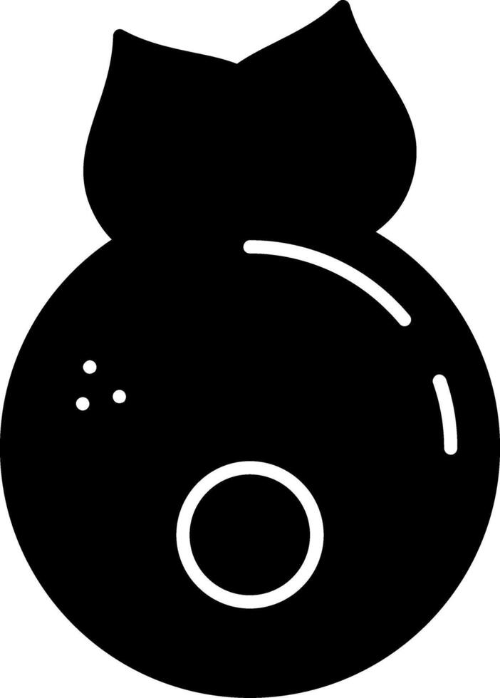 Blackcurrant Glyph Icon vector