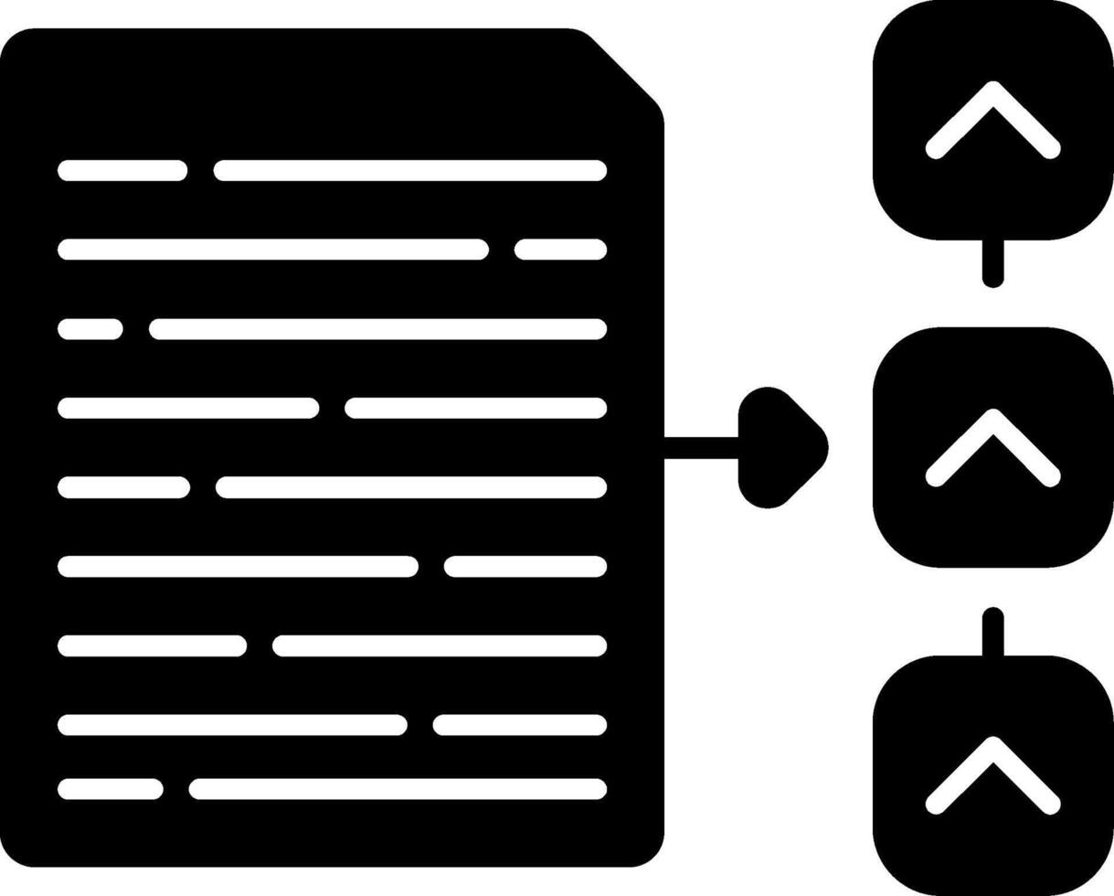 Work Item Glyph Icon vector