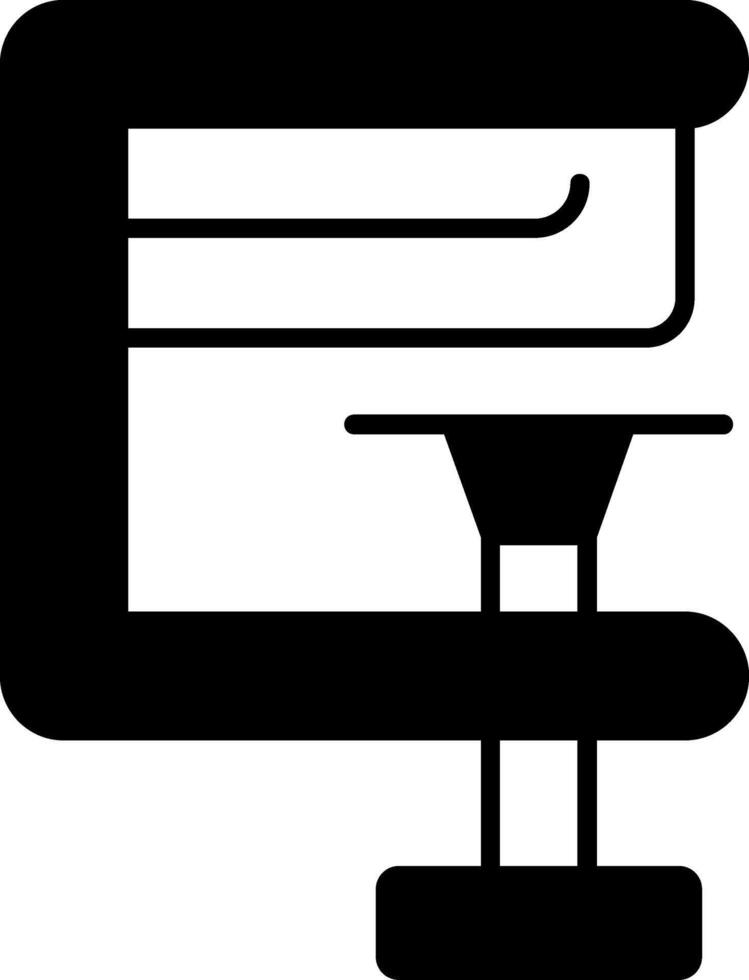 Clamp Glyph Icon vector
