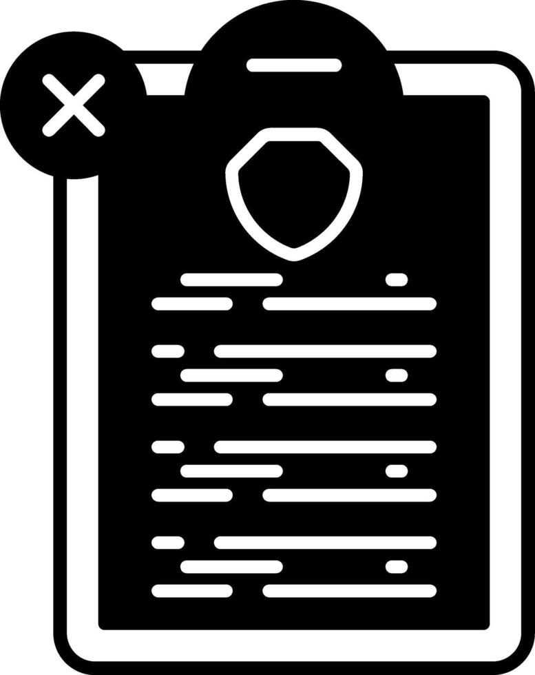 Policy Cancellation Icon vector