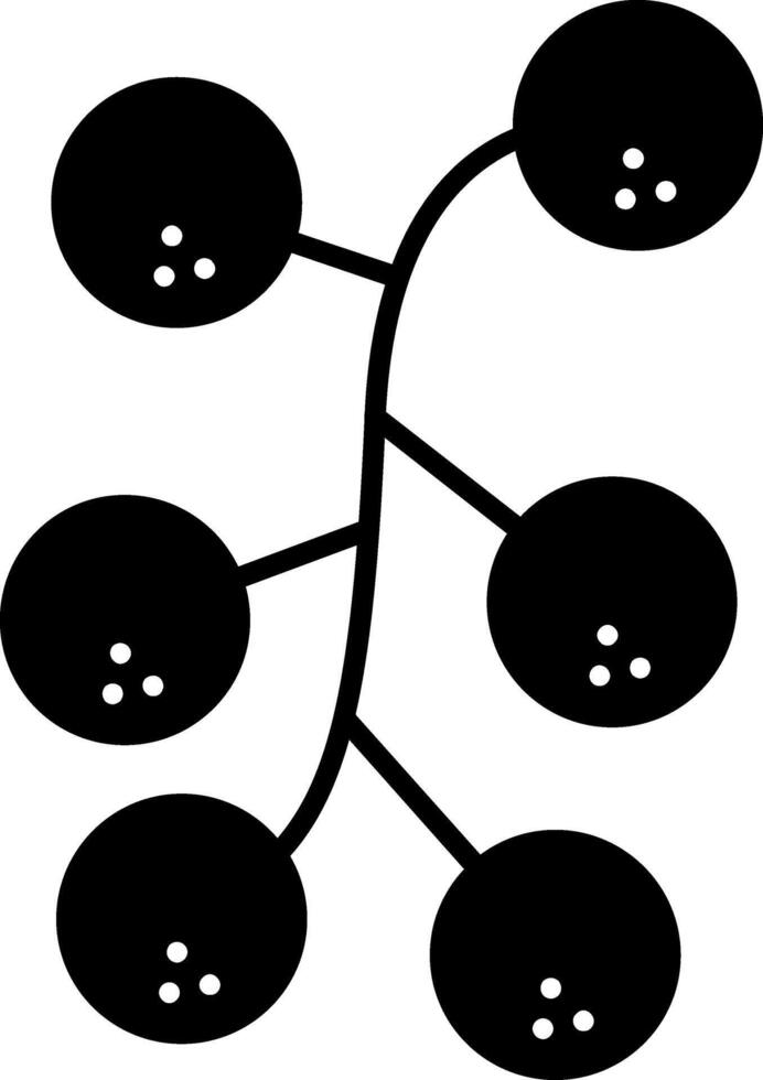 Redcurrant Glyph Icon vector