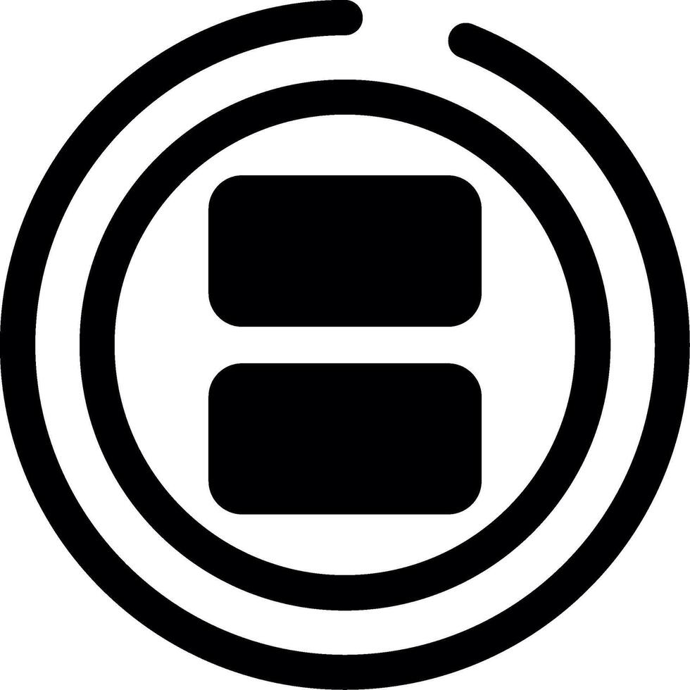 Split Glyph Icon vector
