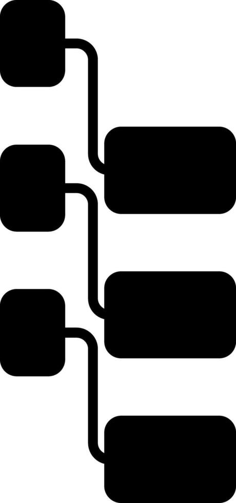 Subtask Glyph Icon vector