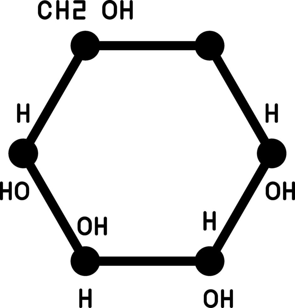 Glycogen Glyph Icon vector