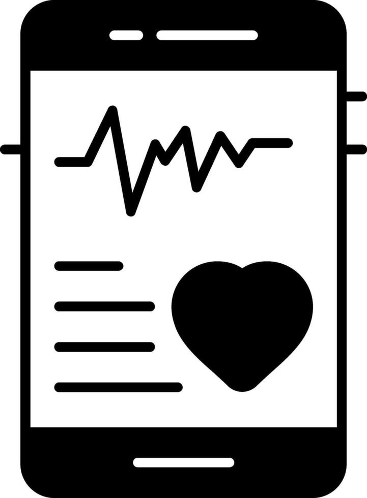 Fitness Tracker Glyph Icon vector