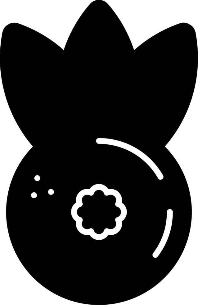 Huckleberry Glyph Icon vector