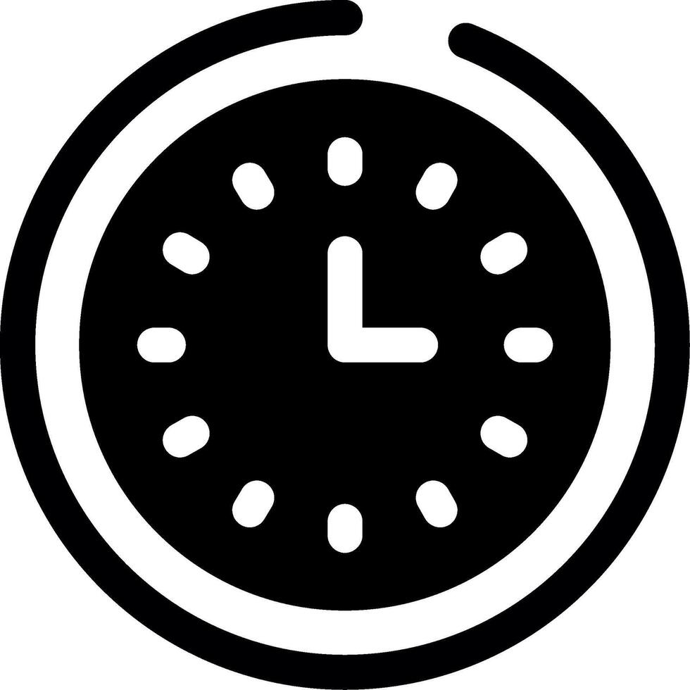Timer Glyph Icon vector