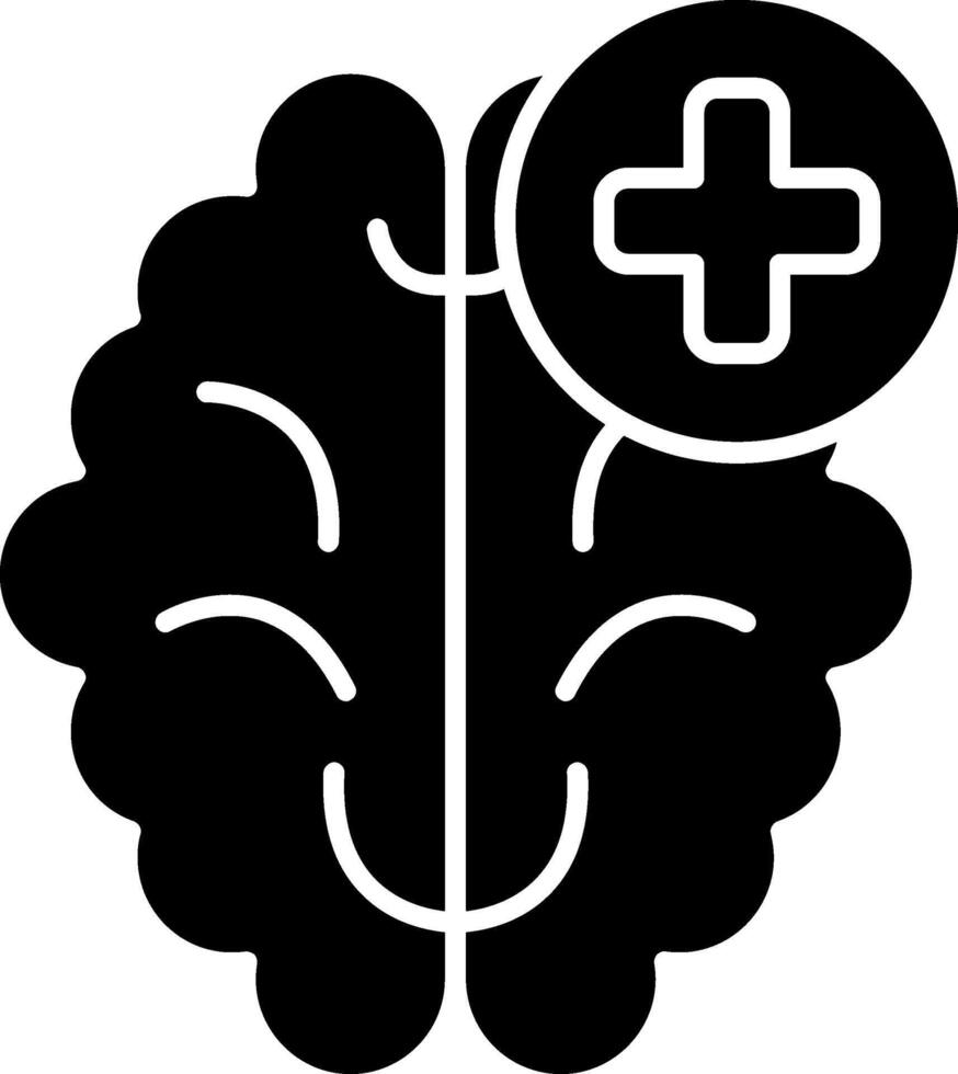Mental Health Glyph Icon vector