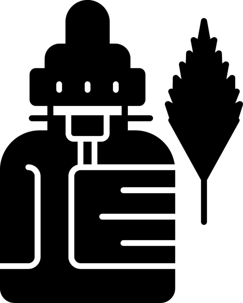 Neem Oil Glyph Icon vector