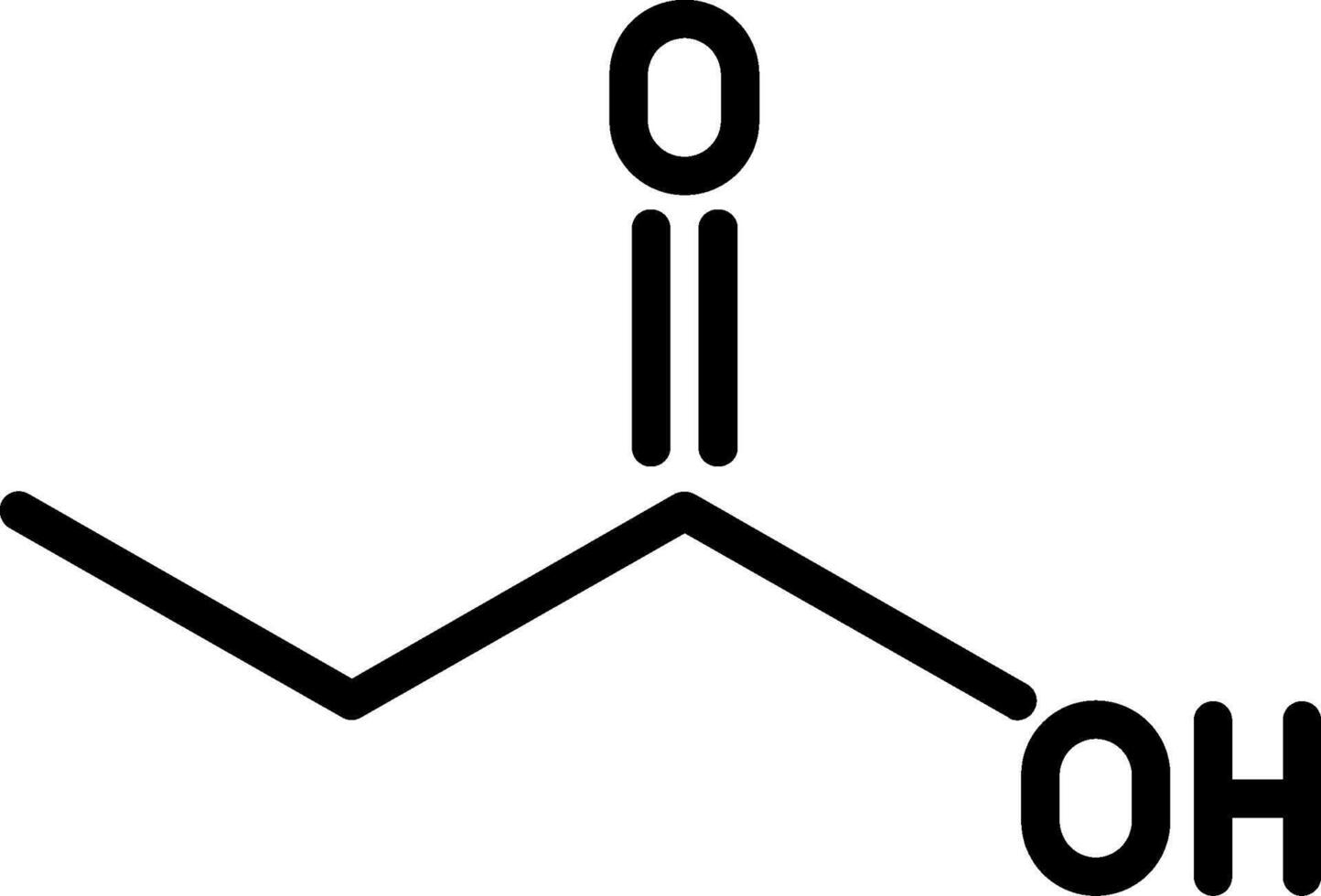 Propionic Acid Glyph Icon vector