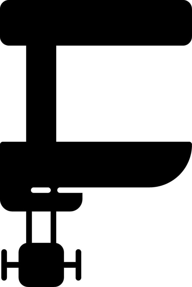 Bench Vise Glyph Icon vector