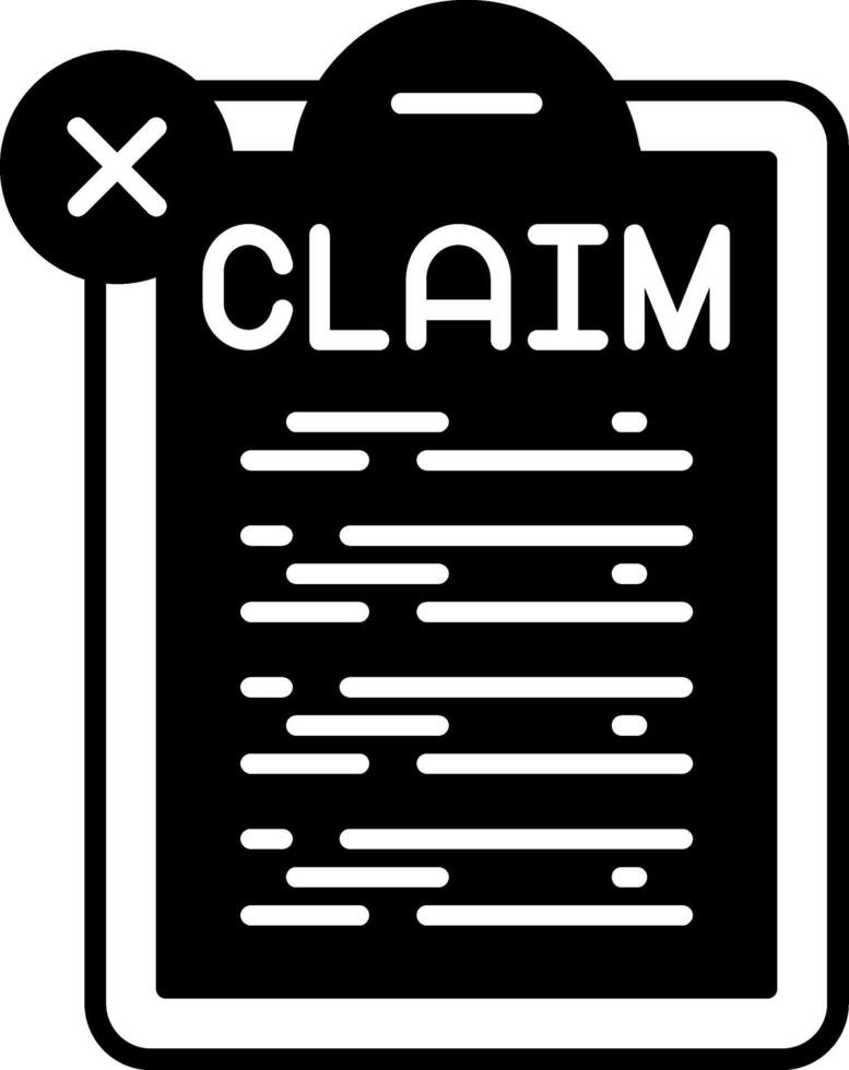 Claim Denial Icon vector