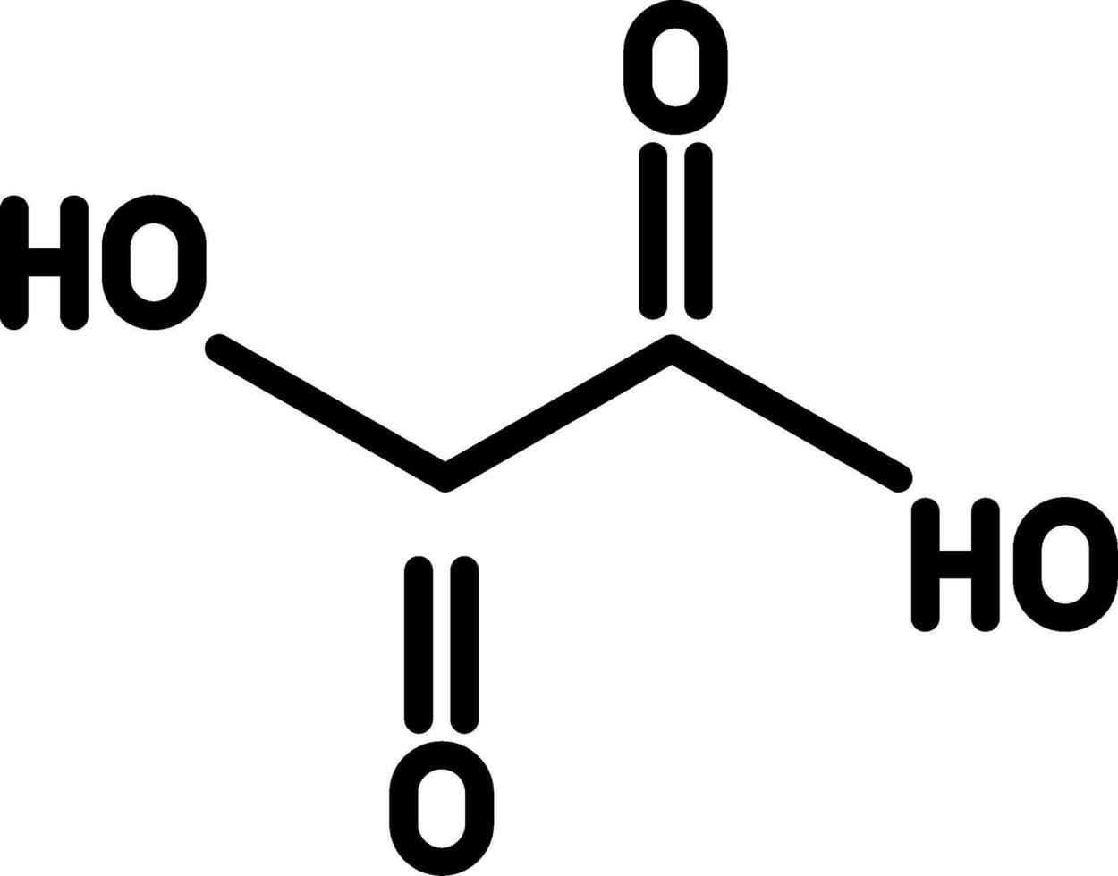 Oxalic Acid Glyph Icon vector