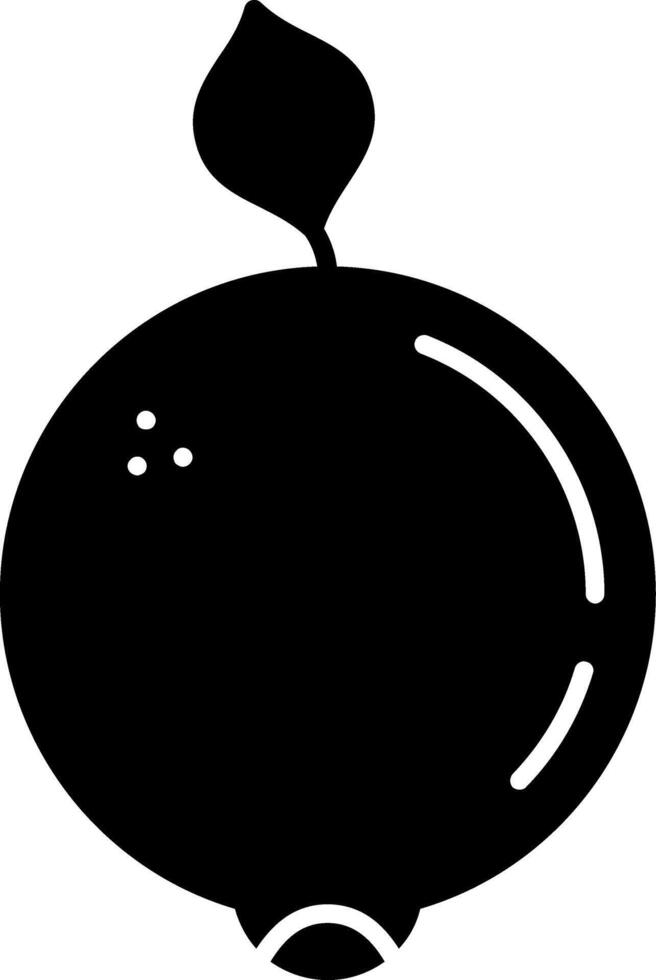 Ugli Fruit Glyph Icon vector