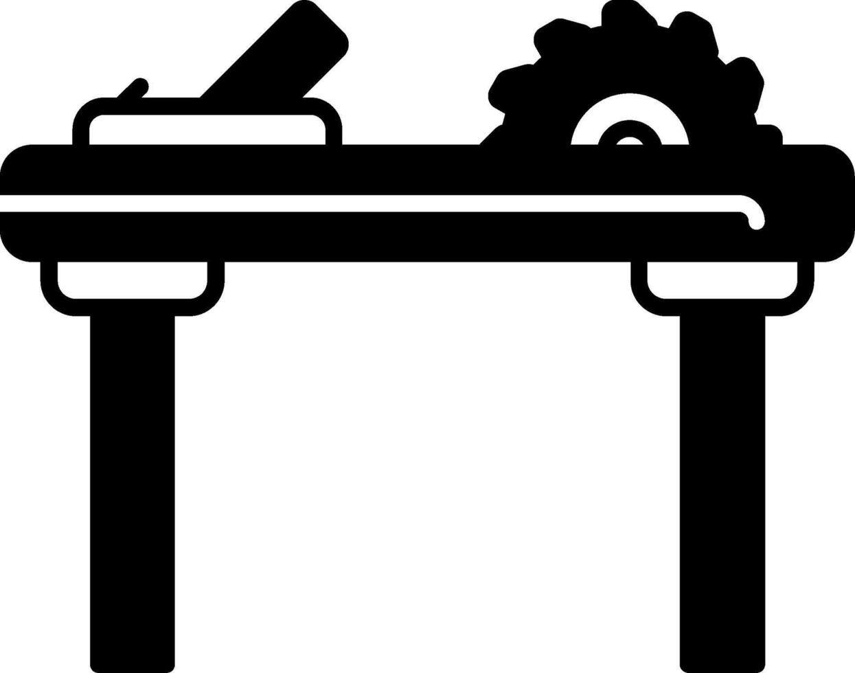 Workbench Glyph Icon vector