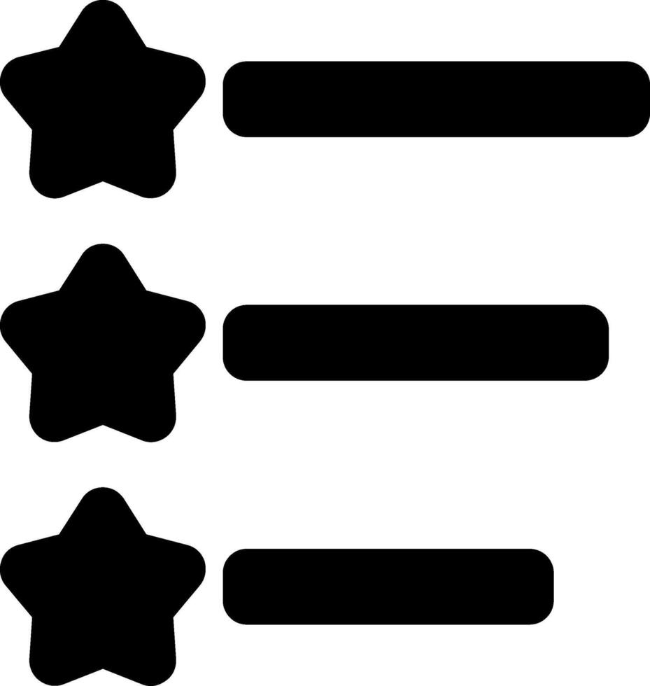Feedback Ranking Glyph Icon vector