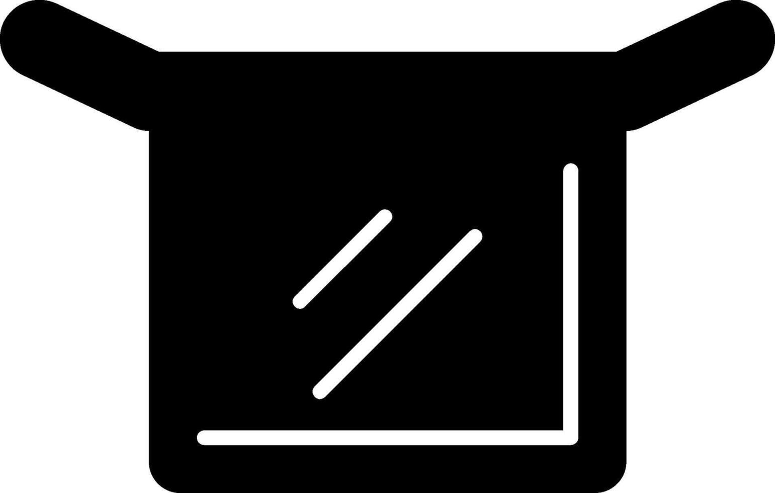 Face Shield Glyph Icon vector